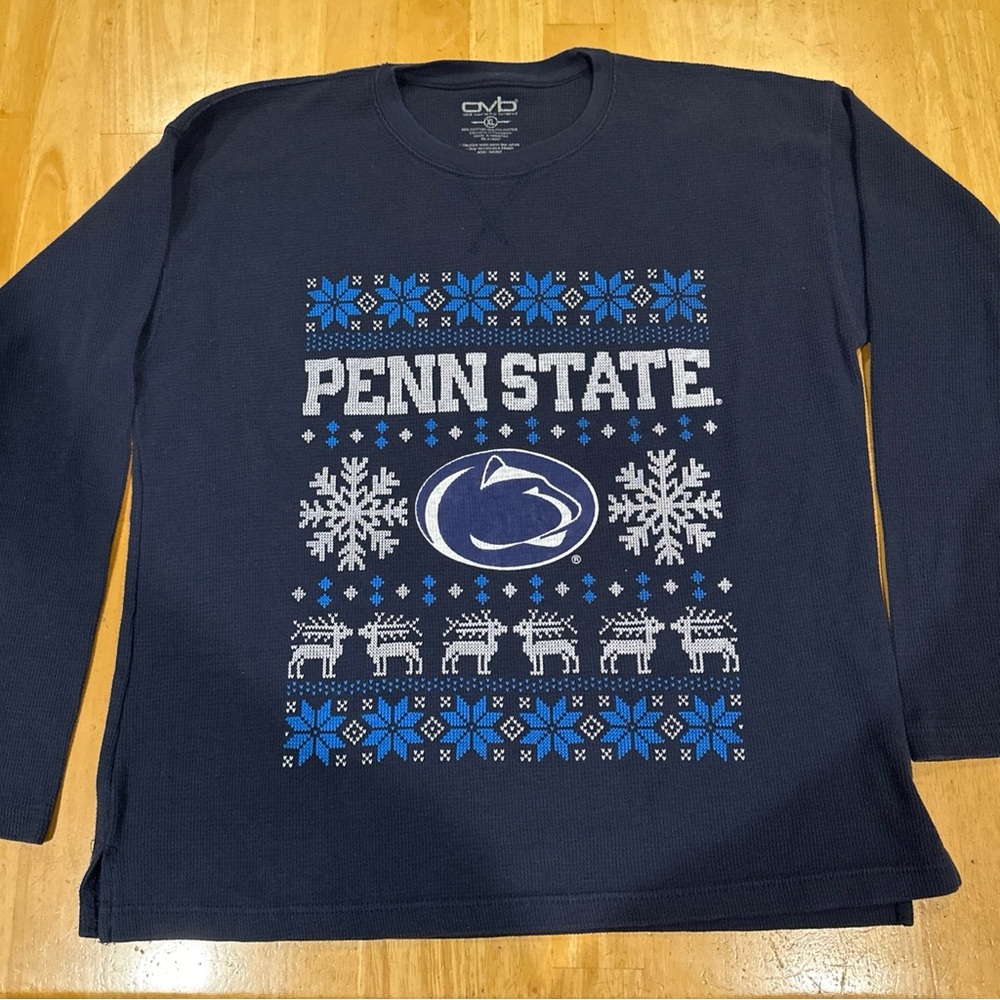 Penn State University Nittany Lions Ugly Crew Neck Sweater Size XL